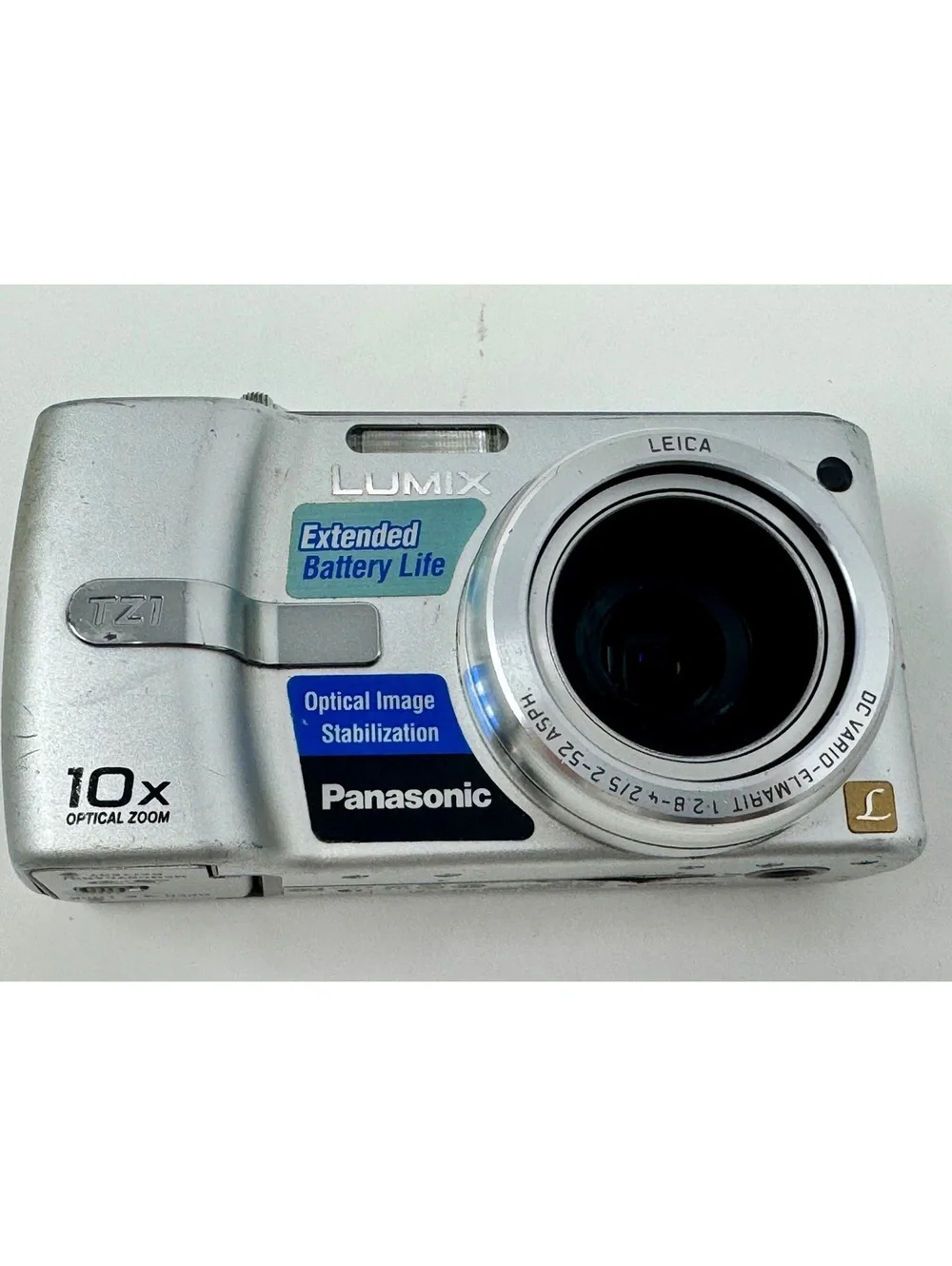 Panasonic Lumix DMC-TZ1 6MP Digital Camera 10x Optical Zoom w/ Box & Battery
